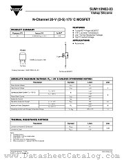 SUM110N02-03 datasheet pdf Vishay