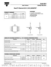SI4913DY datasheet pdf Vishay
