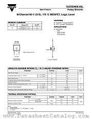 SUD50N06-09L datasheet pdf Vishay