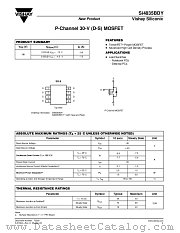 SI4835BDY datasheet pdf Vishay