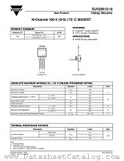 SUV85N10-10 datasheet pdf Vishay