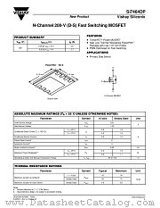 SI7464DP datasheet pdf Vishay