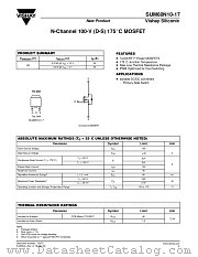 SUM60N10-17 datasheet pdf Vishay