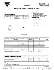 SUM16N20-125 datasheet pdf Vishay