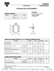 SI3483DV datasheet pdf Vishay