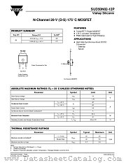 SUD50N02-12P datasheet pdf Vishay