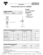SUP57N20-33 datasheet pdf Vishay
