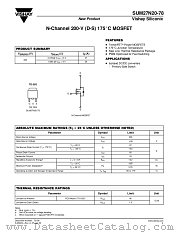 SUM27N20-78 datasheet pdf Vishay