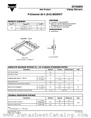 SI7409DN datasheet pdf Vishay