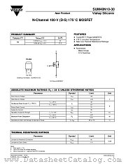 SUM40N10-30 datasheet pdf Vishay