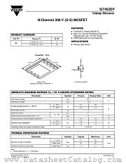 SI7462DP datasheet pdf Vishay