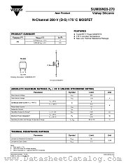 SUM09N20-270 datasheet pdf Vishay