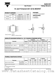 SI4511DY datasheet pdf Vishay