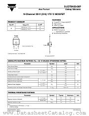 SUD70N03-06P datasheet pdf Vishay
