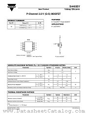 SI4493DY datasheet pdf Vishay