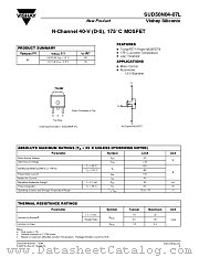 SUD50N04-07L datasheet pdf Vishay