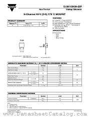 SUM110N04-03P datasheet pdf Vishay