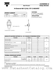 SUD50N06-12 datasheet pdf Vishay