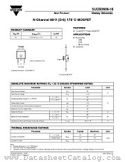 SUD50N06-16 datasheet pdf Vishay