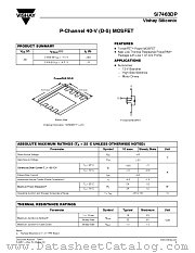 SI7463DP datasheet pdf Vishay