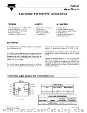 DG2035 datasheet pdf Vishay