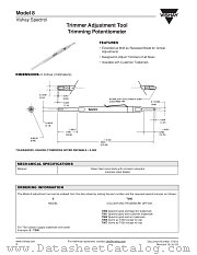 MODEL 8 datasheet pdf Vishay