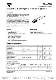 TSAL4400 datasheet pdf Vishay