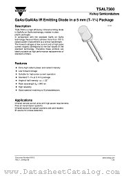 TSAL7300 datasheet pdf Vishay