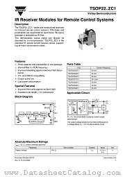TSOP22..ZC1 datasheet pdf Vishay
