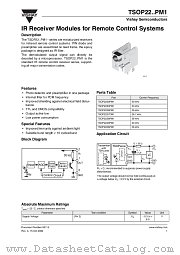 TSOP22..PM1 datasheet pdf Vishay
