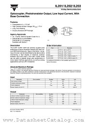 IL202 datasheet pdf Vishay