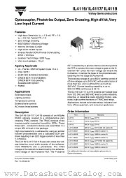 IL4117 datasheet pdf Vishay