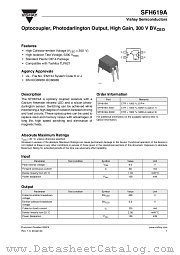 SFH619A datasheet pdf Vishay