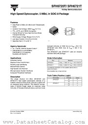 SFH6720T datasheet pdf Vishay