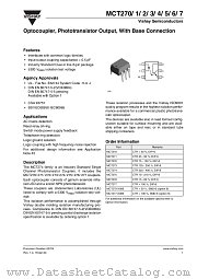 MCT276 datasheet pdf Vishay