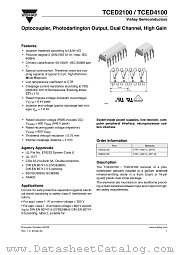 TCED4100 datasheet pdf Vishay