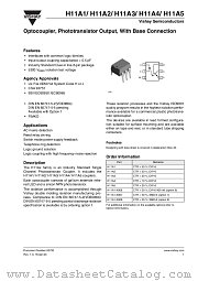 H11A5 datasheet pdf Vishay