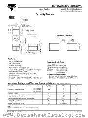 SD104BWS datasheet pdf Vishay
