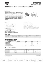 BAR64V-06 datasheet pdf Vishay