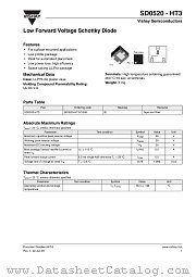 SD0520 - HT3 datasheet pdf Vishay