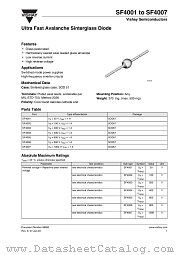SF4002 datasheet pdf Vishay