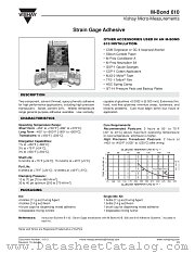 M-BOND 610 datasheet pdf Vishay
