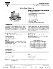M-BOND AE-10 datasheet pdf Vishay