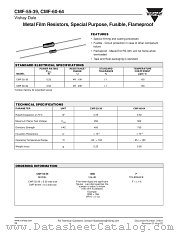 CMF-55-39 datasheet pdf Vishay