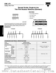 CNS 471 (STANDARD) THIN FILM datasheet pdf Vishay