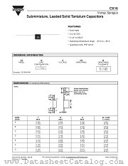 CX16 datasheet pdf Vishay