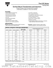 LPE SERIES datasheet pdf Vishay