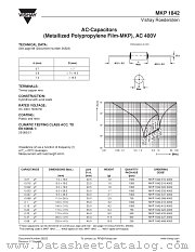 MKP 1842 datasheet pdf Vishay