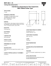 MKP 336 1 X1 datasheet pdf Vishay