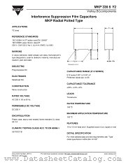 MKP 336 6 Y2 datasheet pdf Vishay